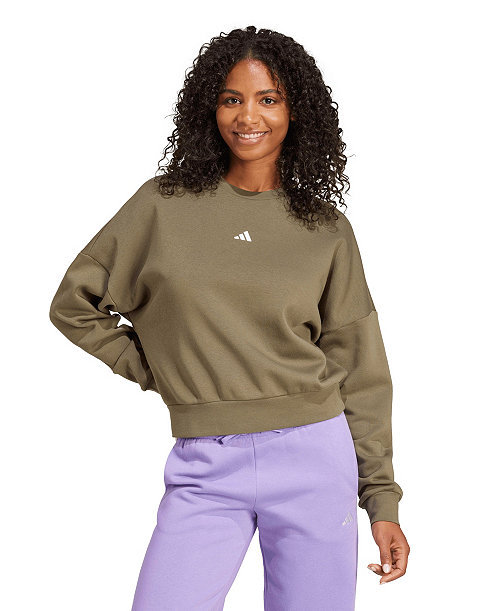 Women's Essentials Crewneck Small-Logo Sweatshirt