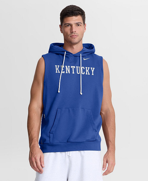 Men's Royal Kentucky Wildcats 2026 Sideline Sleeveless Dri-FIT Hoodie