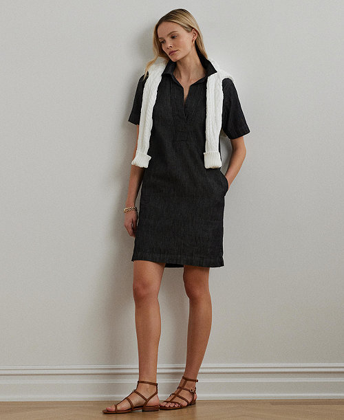 Lauren Ralph Lauren Denim Cotton Shift Dress
