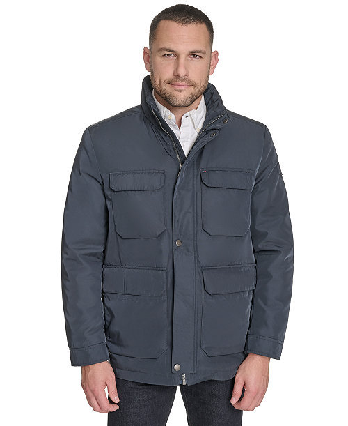 Men's Four Pocket Military-Inspired Field Jacket