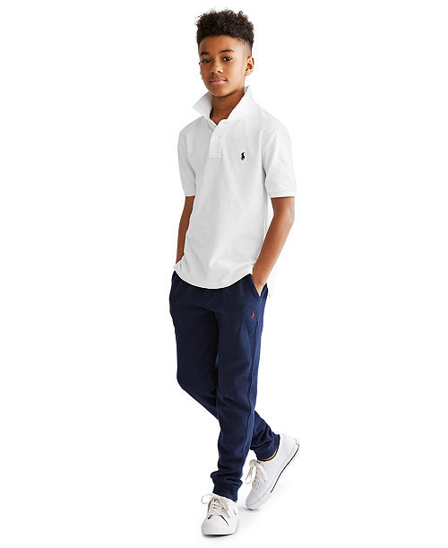 Boys' 8-20 Cotton Fleece Drawstring Joggers