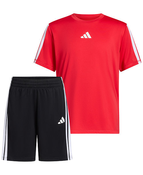 Boys' 8-16 Short-Sleeve T-Shirt and Shorts, 2-Piece Set