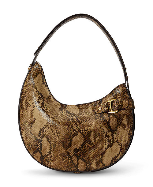 Tasha Embossed Leather Medium Shoulder Handbag