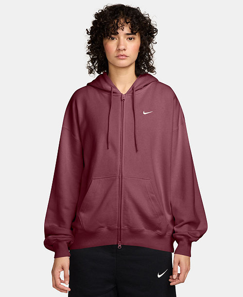 Women's Studio Fleece Light Weight Oversized Full-Zip Hoodie