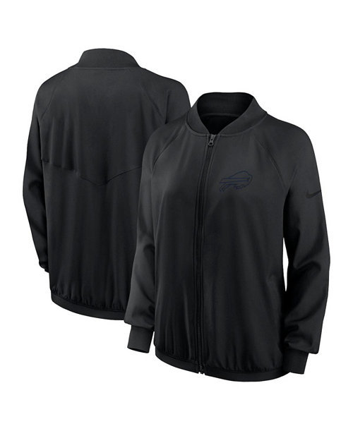 Women's Black Buffalo Bills Raglan Full-Zip Jacket