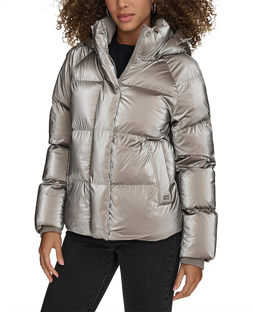 Women's Quilted Hooded Puffer Jacket