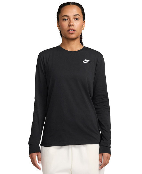 Sportswear Club Women's Cotton Long-Sleeve T-Shirt