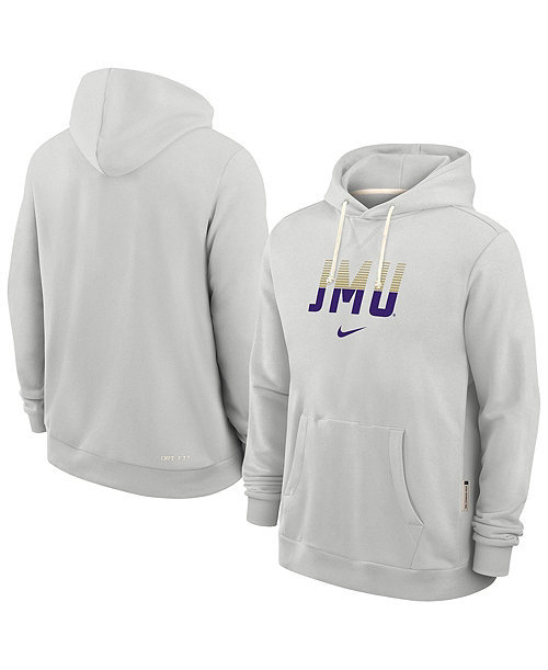 Men's Gray James Madison Dukes 2026 Sideline Dri-FIT Hoodie