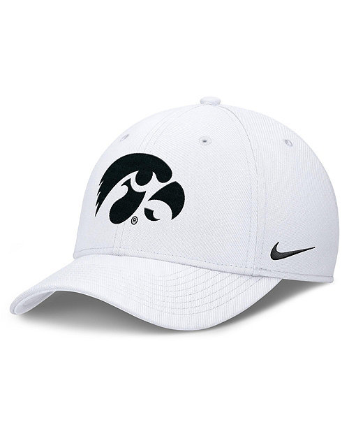 Men's White Iowa Hawkeyes Rise SwooshFlex Dri-FIT Hat