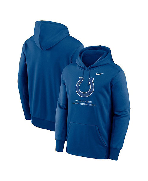 Men's Blue Indianapolis Colts Toss Sweep Therma-FIT Hoodie
