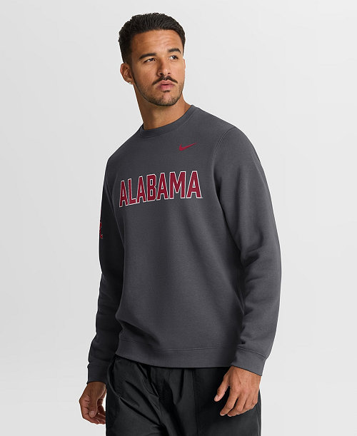 Men's Anthracite Alabama Crimson Tide 2026 Sideline Club Sweatshirt