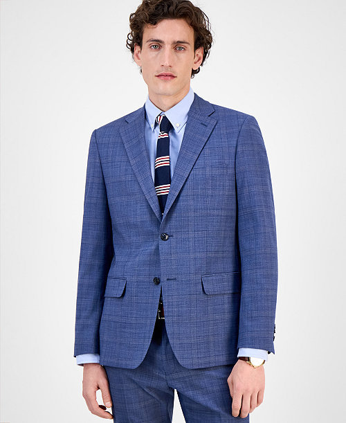 Men's Modern-Fit Wool TH-Flex Stretch Suit Separates Jacket