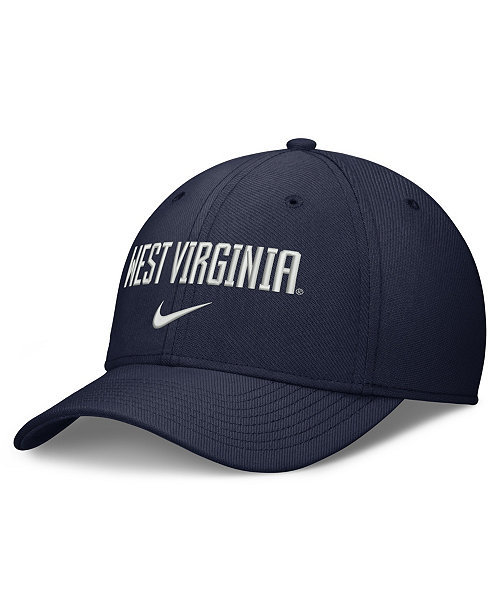 Men's Navy West Virginia Mountaineers Rise On-Field Swoosh Flex Dri-FIT Flex Hat