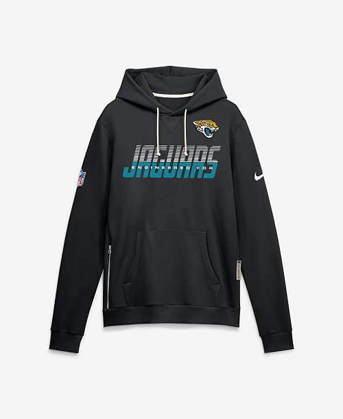Men's Black Jacksonville Jaguars Sideline Standard Issue Top Prospect Dri-FIT Hoodie