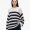Wide Stripe Ivory Petal/ Dark Night Navy