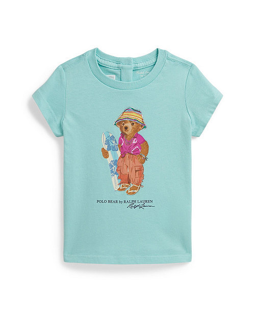 Baby Girls' Polo Bear Crewneck T-Shirt