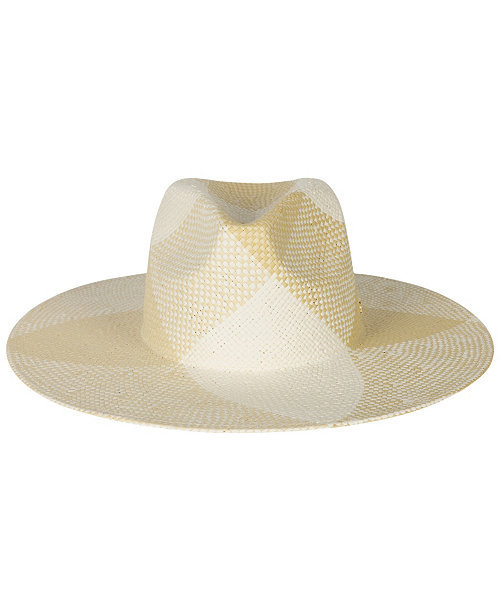Plaid Weave Fedora Sun Hat