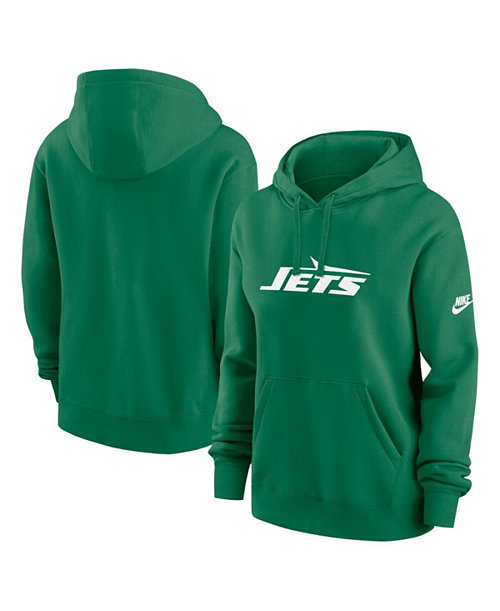 Women's Green New York Jets Club Fleece Pullover Hoodie