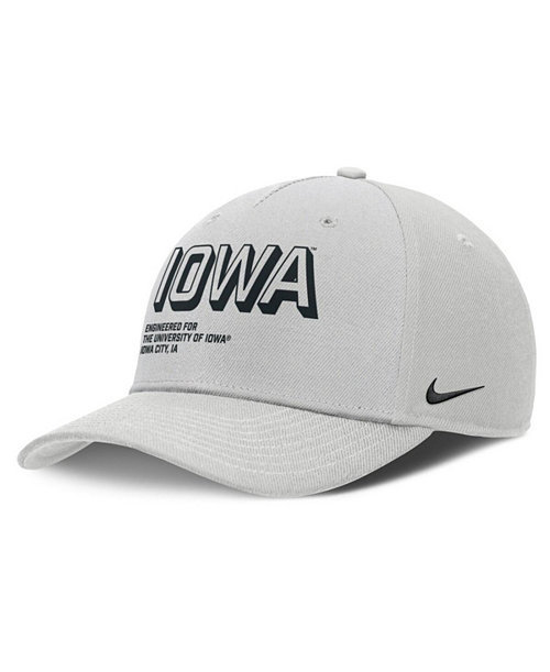 Men's Gray Iowa Hawkeyes 2025 Sideline Dust Pinched Rise Adjustable Hat