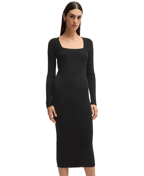 BOSS by Women's Knitted Relaxed-Fit Dress