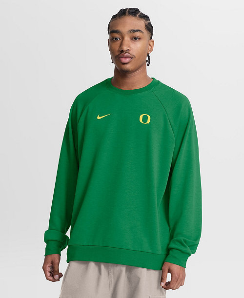 Men's Green Oregon Ducks Premium Performance Raglan Dri-FIT Sweatshirt