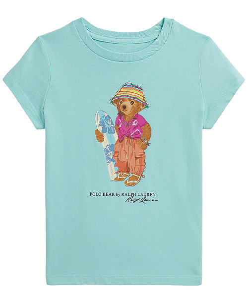Girls' 2T-6X Polo Bear Cotton Jersey T-Shirt