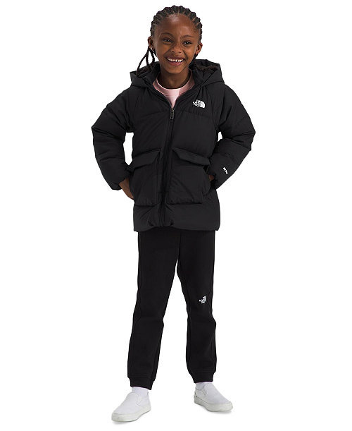 Toddler & Little Girls North Quilted Fleece-Lined Full-Zip Hooded Down Parka