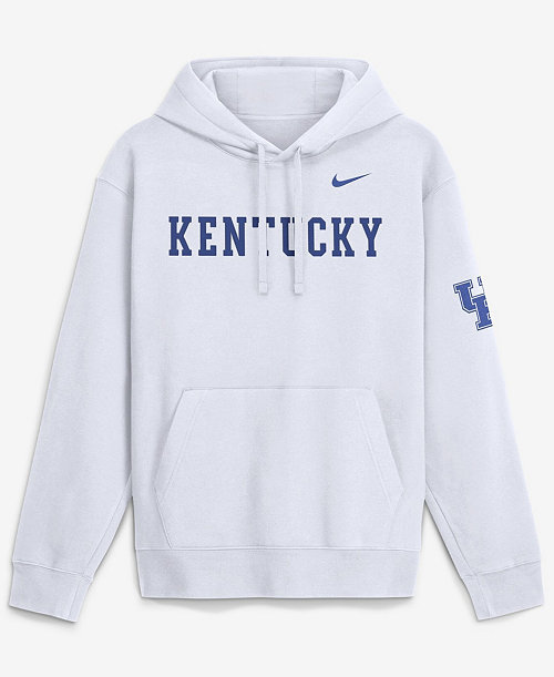 Men's White Kentucky Wildcats 2026 Sideline Club Fleece Hoodie