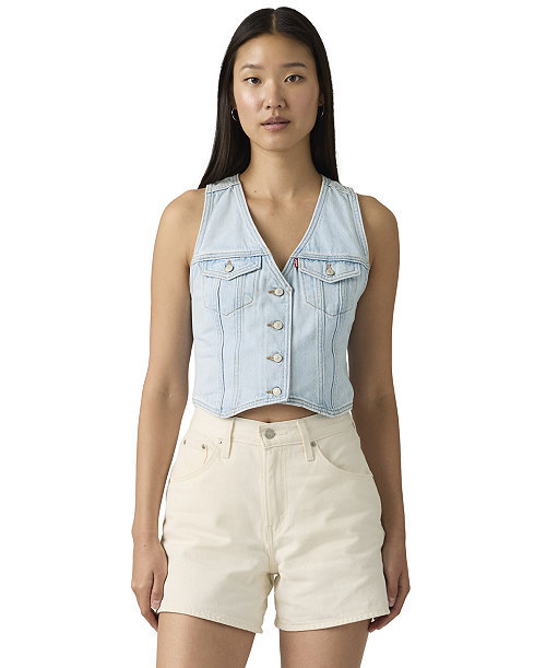 Women's Mainline V-Neck Cotton Racer Vest