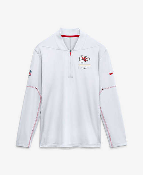 Men's Kansas City Chiefs Sideline Half-Zip Long-Sleeve Sweatshirt