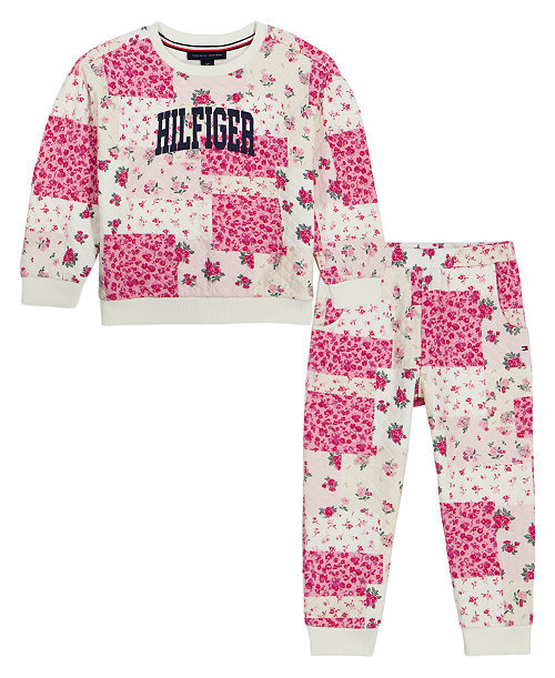 Baby Girls' Long-Sleeve Top and Joggers, 2-Piece Set