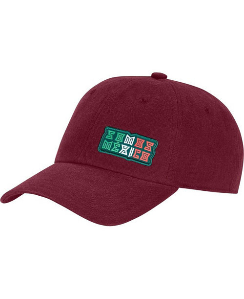 Men's and Women's Red Mexico National Team Dad Adjustable Hat