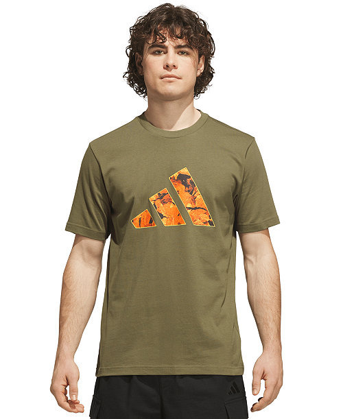 Men's Rock Inspired Camo Graphic Crewneck T-Shirt