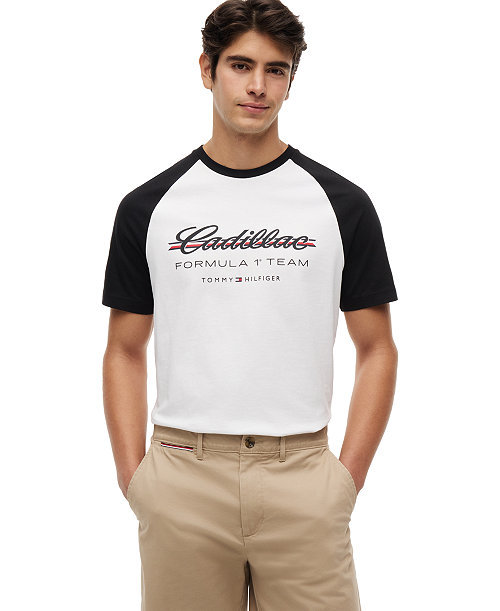 x Cadillac F1® Men's Script Raglan T-Shirt