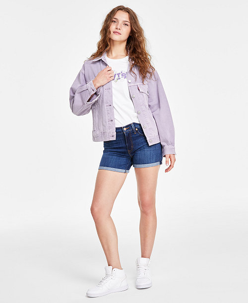 Women's Mid Rise Mid-Length Stretch Shorts