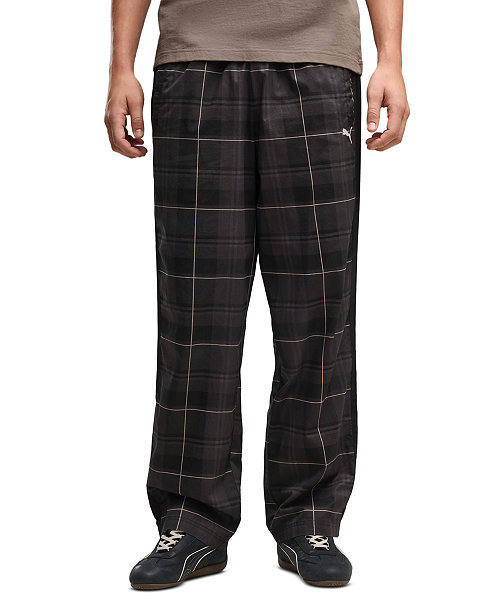 Men's T7 Tartan Relaxed-Fit Casual Pants