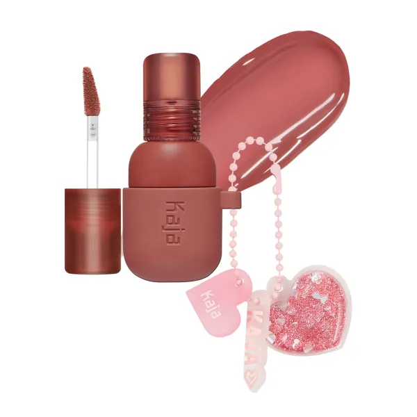 Jelly Charm Glazed Lip Stain & Blush With Keychain
