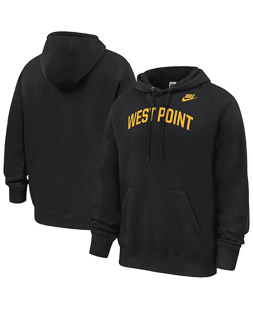 Men's Black Army Black Knights 2026 West Point Classic Collection Club Fleece Hoodie