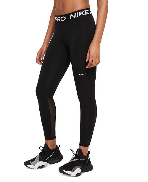 Women's Pro Mid-Rise Mesh-Paneled Leggings