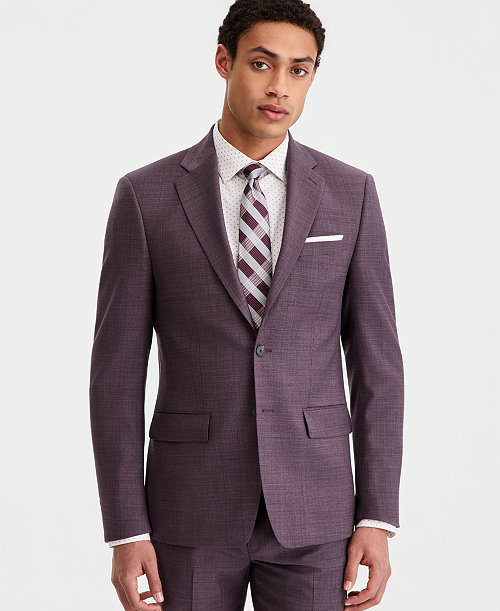 Men's Slim-Fit Wool-Blend Suit Separates Jacket