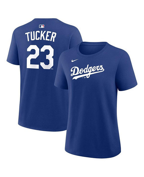 Women's Kyle Tucker Royal Los Angeles Dodgers Name & Number T-Shirt
