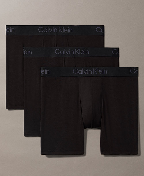 Men's Ultra Soft Modal Boxer Briefs Underwear, 3-Pack