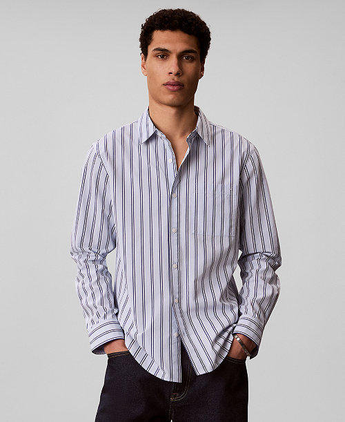 Men's Multi Stripe Poplin Shirt