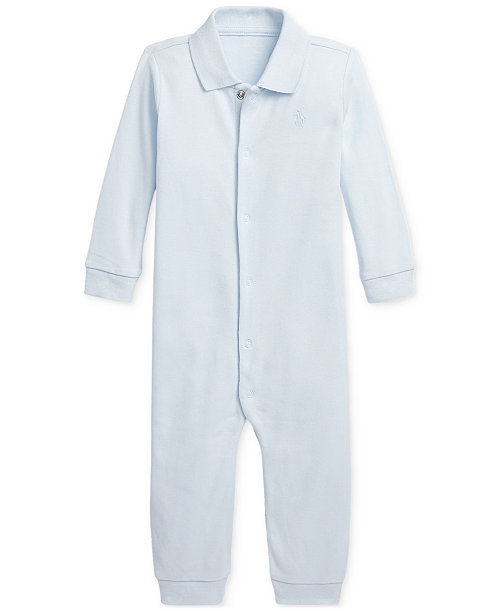 Baby Boys Cotton Classic Polo Coverall