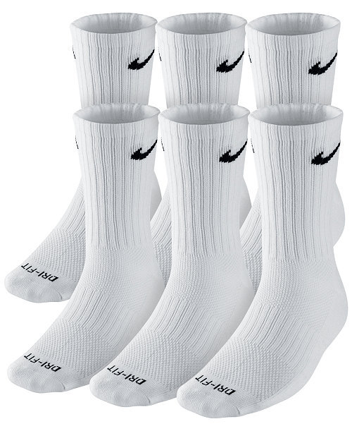 Unisex Everyday Plus Cushioned Training Crew Socks, 6-Pack