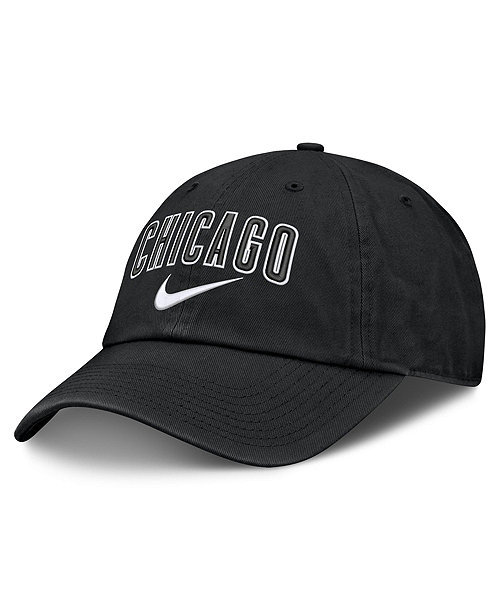 Men's Black Chicago Cubs Primetime Club Adjustable Hat