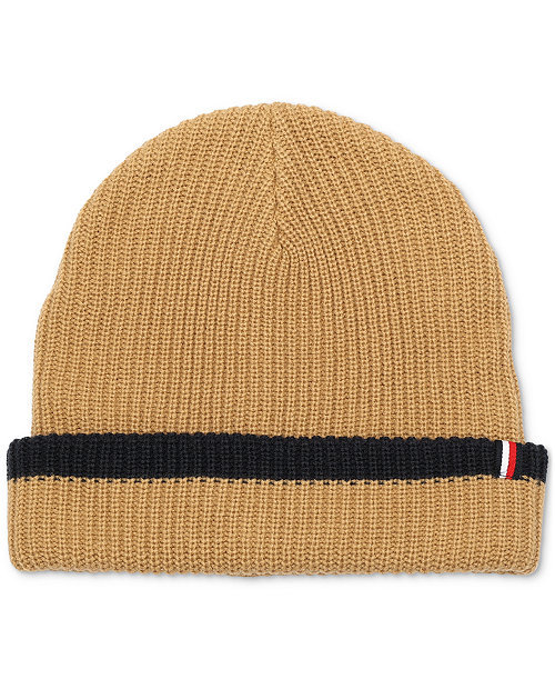 Men's Tipped Ribbed-Knit Beanie