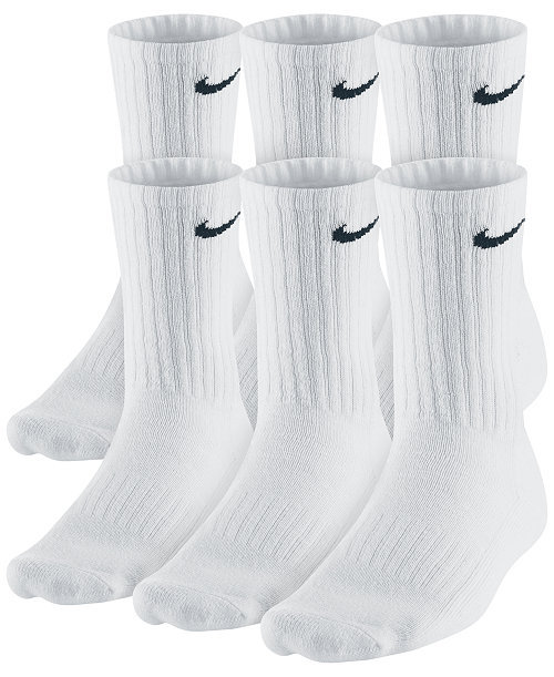 Unisex Everyday Cushioned Cotton Crew Socks, 6-Pack
