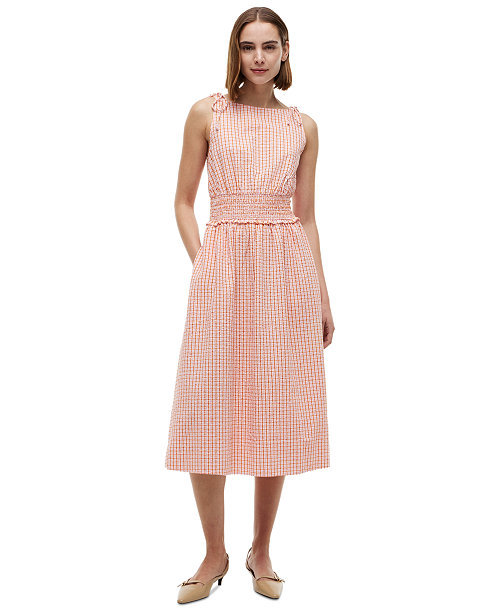 Women's Seersucker Sleeveless Cotton Dress