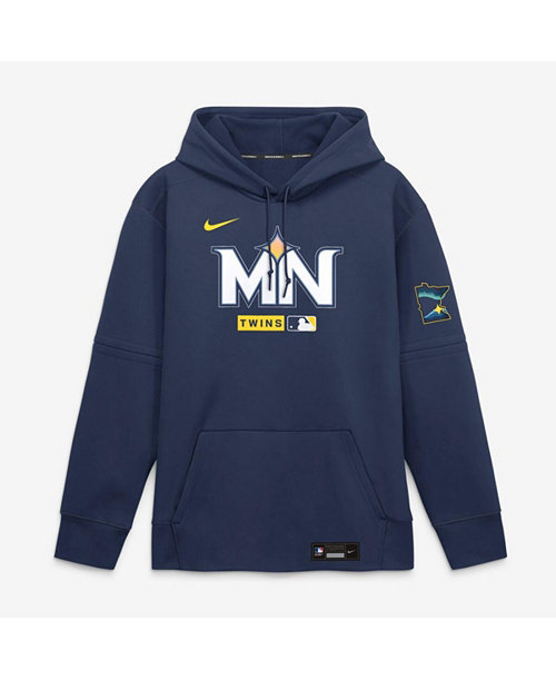 Men's Navy Minnesota Twins Authentic Collection City Connect Therma-FIT Hoodie